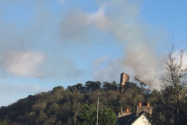 Saint-Brieuc : le manoir de la tour de Cesson ravagé par un incendie - 25/01/2018