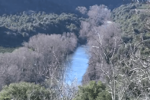 Le fleuve Tavignano, en contre-bas de l'éventuel prochain site d'enfouissement des déchets.