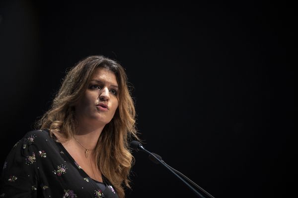 Marlène Schiappa à Albi le 27 octobre 2020. La secrétaire d'Etat est au coeur d'une polémique sur l'attribution du Fonds Marianne.