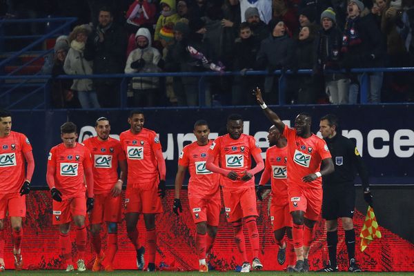 Ismaël Diomandé a inscrit le but qui qualifie le Stade Malherbe de caen face à l'Olympique Lyonnais (1-0)