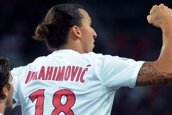 Zlatan Ibrahimovic, buteur contre le LOSC le 2 septembre dernier au Grand Stade Lille-Métropole.