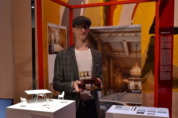 Julien Roos, 1er prix Mobilier National - Jeune création 2020, pour l'aménagement de la salle du Conseil des ministres au Palais de l'Élysée.