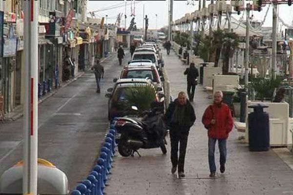 Les quais de Palavas-les-Flots hors saison