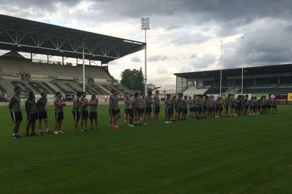 Présentation de l'équipe du CAB version 2016-2017 au stade Amédée Domenech de Brive-la-Gaillarde.