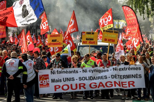 La mobilisation à Lille ce 12 septembre 2017.