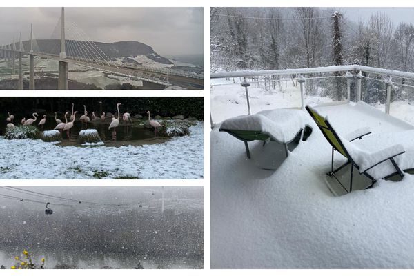 Samedi 2 avril, l'Occitanie s'est réveillée sous la neige.