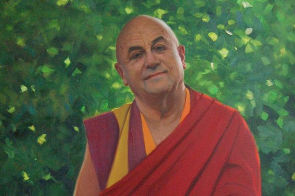 Matthieu Ricard peint par Nicolas Mecheriki