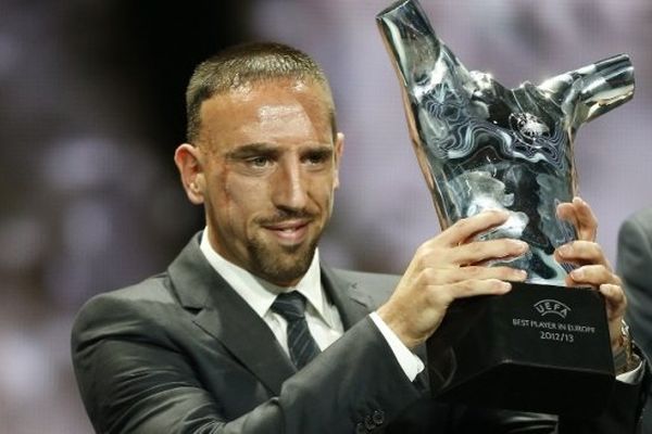 Ribéry et son trophée européen