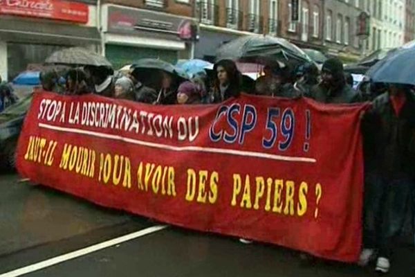 250 personnes ont manifesté leur soutien aux sans-papiers dans les rues de lille