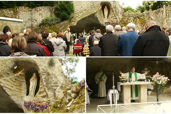 Réplique de la grotte de Lourdes - Le Mesnil -sur-Oger (51)