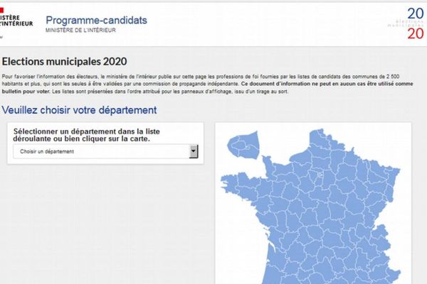 Les programmes des candidats aux municipales 2020 mis en ligne par le ministère de l'intérieur