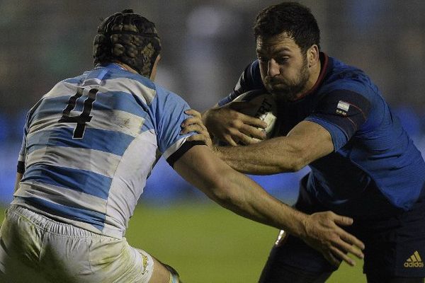 Kévin Gourdon, en Bleu lors du test match contre l'Argentine en juin dernier.