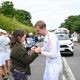 Raphaël a demandé Jeanne en mariage lors de son relais de la flamme olympique, à Saint-Sébastien-sur-Loire, près de Nantes, le 5 juin 2024