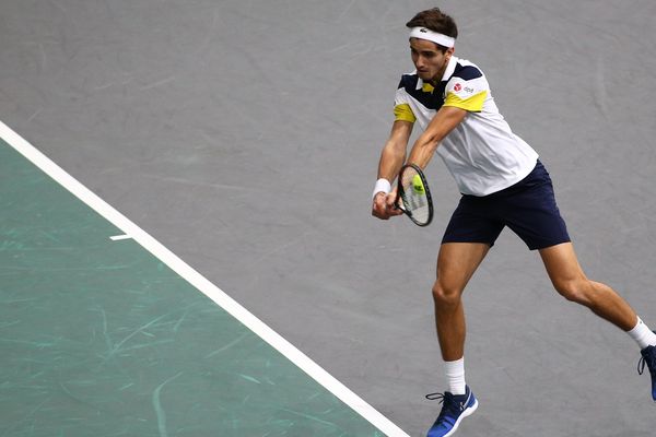 L'Alsacien Pierre-Hugues Herbert lors d'un match des Masters de Paris-Bercy.