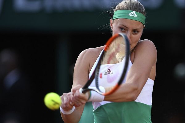 La Nordiste Kristina Mladenovic lors d'un match le 6 juin à Rolland Garros.