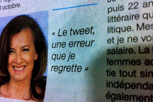 Premier entretien après l'affaire du tweet de soutien au concurrent de Ségolène Royal pour la Première dame