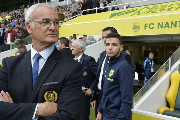 Claudio Ranieri, l'entraîneur du FC Nantes, ici au stade de La Beaujoire le 12 août 2017 pour la réception de Marseille