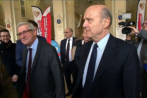 Alain Juppé et Emile-Roger Lombertie à la mairie de Limoges le jeudi 7 février 2019