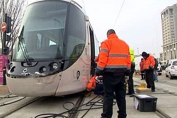 Un accident entre un tramway et un bus s'est produit ce vendredi 25 janvier au Havre.