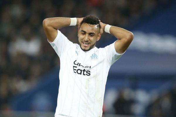 Dimitri Payet (Olympique de Marseille) lors du match de Ligue 1 face au Paris Saint Germain ( PSG ), le 27 octobre 2019. 