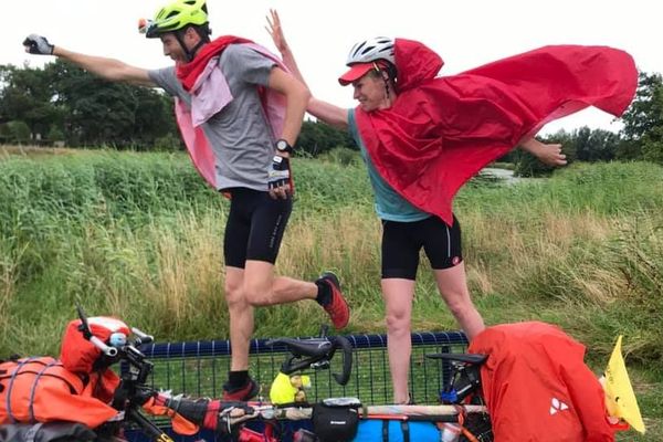 Sur les routes depuis le mois de juillet, le couple de Strasbourgeois a parcouru près de 5000 km en tandem