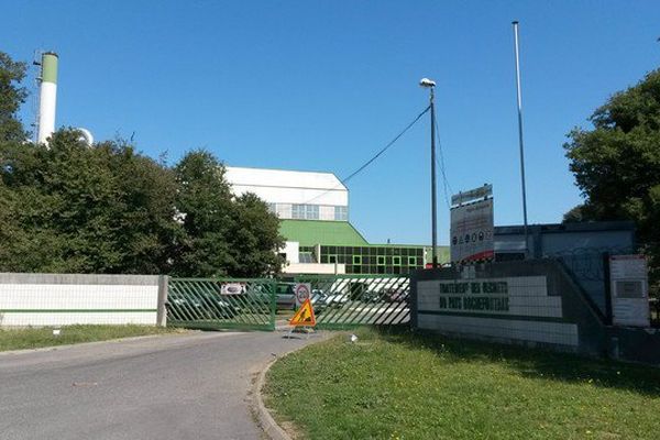 L'entrée de l'usine de traitements des déchets du pays rochefortais