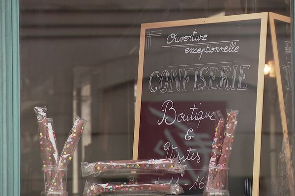 La confiserie a été nettoyée de fond en comble, pour une ouverture éphémère pour le week-end de Pâques.