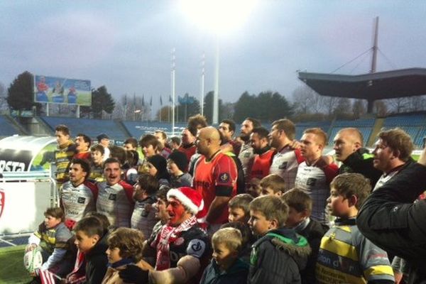 Le joie des rugbymens lillois