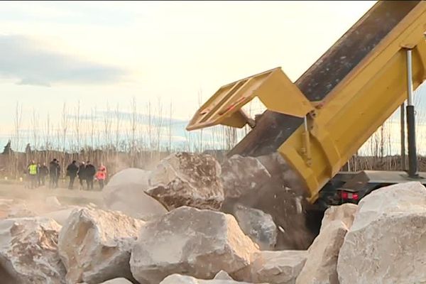 Les travaux pour éviter les inondations dans le village d'Aubord doivent bientôt s'achever - janvier 2019