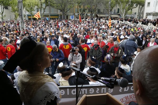 Rassemblement pour les coutumes à Saint Rémy de Provence, le 19 avril 2015