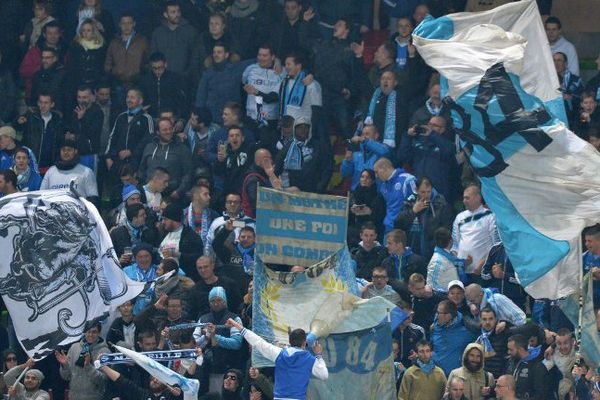 Les supporters de l'OM, le 3 mars dernier à Sochaux.