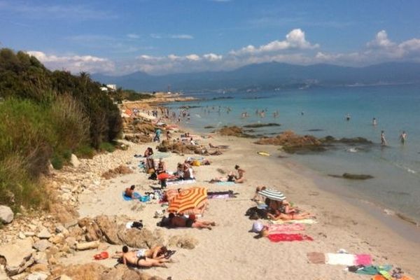 Les plages d'Ajaccio. 