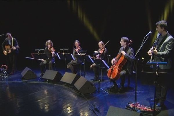 YuLeS en concert à l'auditorium de Lure avec le quatuor du conservatoire du Pays de Montbéliard