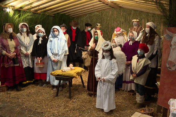 La crèche vivante de Clugnat, en Creuse, qui s'est déroulée pour la 52ème fois cette année, après avoir été annulée en 2020.