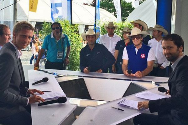 France 3 Basse-Normandie JT midi vendredi 29 août avec Romuald Poard, Guy Duponchel et d'autres membres de l'équipe de France de reining