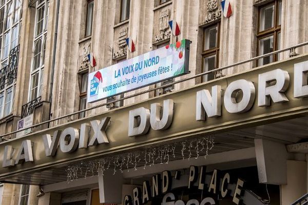 La façade de la Voix du Nord, à Lille. 