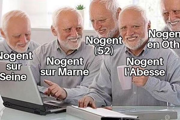 Il est aisé de confondre les différentes (et nombreuses) villes de Nogent se trouvant en Champagne-Ardenne. Mieux vaut en rire qu'en pleurer avec ce mème.