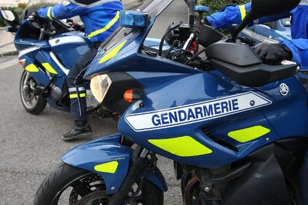 Une moto de la gendarmerie nationale (illustration).