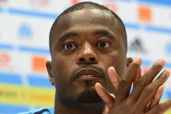 Patrice Evra en conférence de presse, en août dernier.