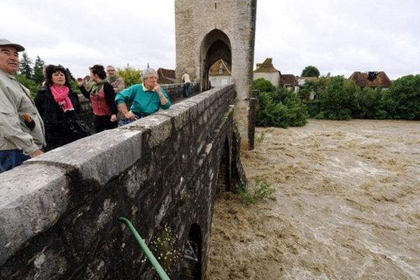 Crue à Orthez le 19 juin 2013