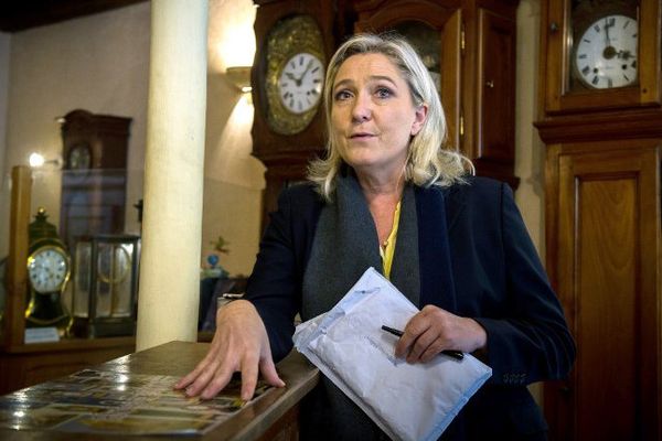 Marine Le Pen, ce vendredi dans l'Oise.