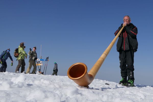 Troudy et son cor des Alpes