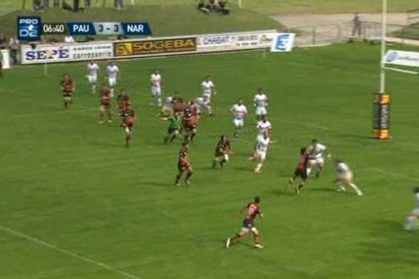 L'équipe de Narbonne s'est démenée contre celle de Pau. En vain : score final 25 à 15