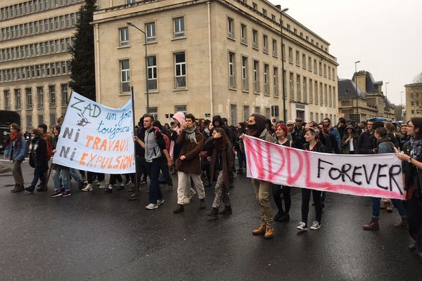 Manifestation à Caen contre l'évacuation de la ZAD de Notre Dame des Landes