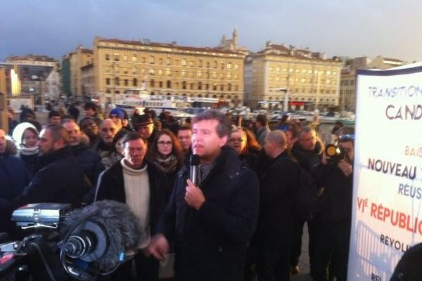 Arnaud Montebourg en meeting a Marseille