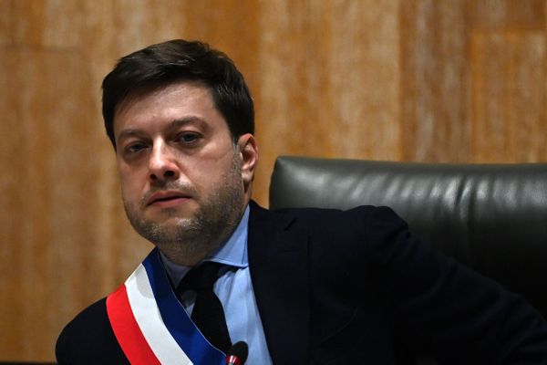 Le nouveau maire de Marseille, Benoît Payan, lors du conseil municipal, le 21 décembre 2020.