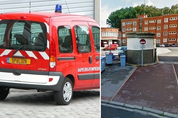 La Kangoo a été volée dans la cour du centre de secours situé Bd Saint-Barbe à Dunkerque.