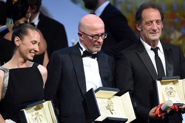 Emmanuel Bercot, le réalisateur Jacques Audiard, et Vincent Lindon 