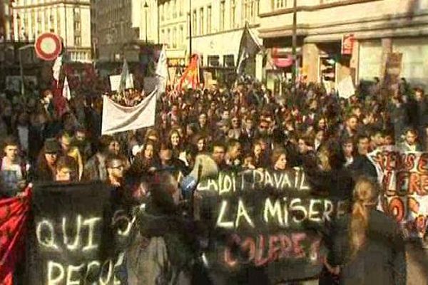 La manifestation contre la loi travail à Strasbourg