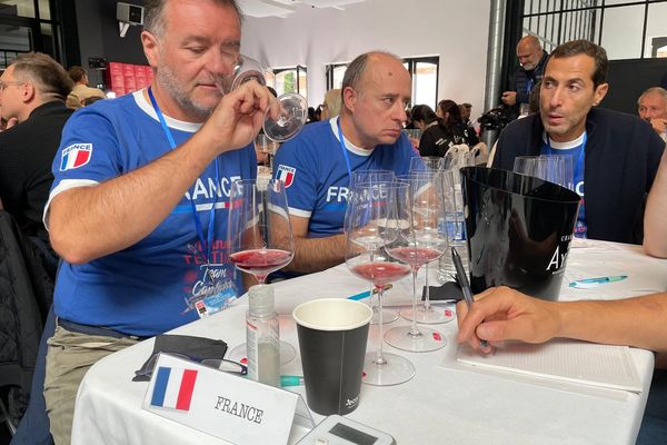 L'équipe de France du championnat de dégustation de vin à l'aveugle, édition 2022.